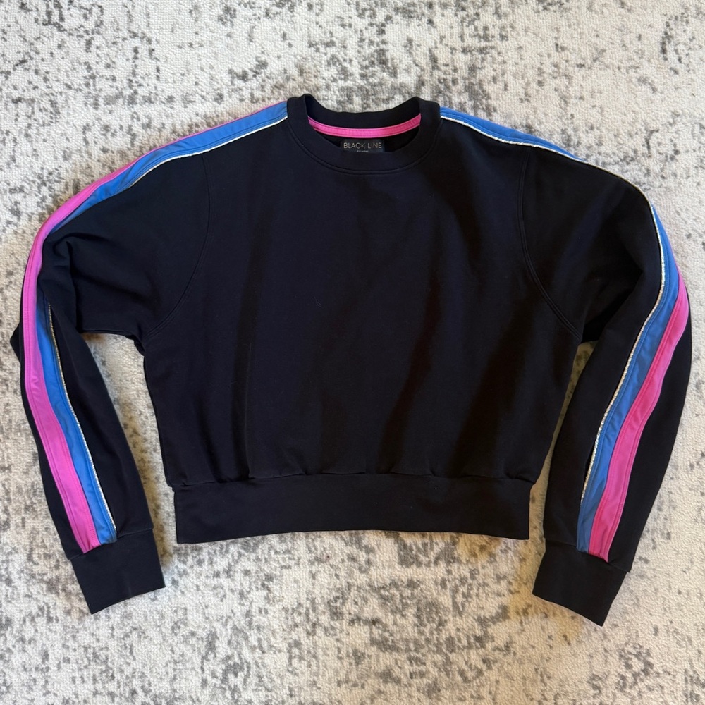 Noli Yoga Chase Cropped Crewneck Sweatshirt Small